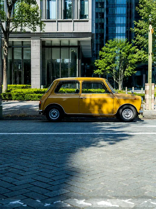 街並みとミニ