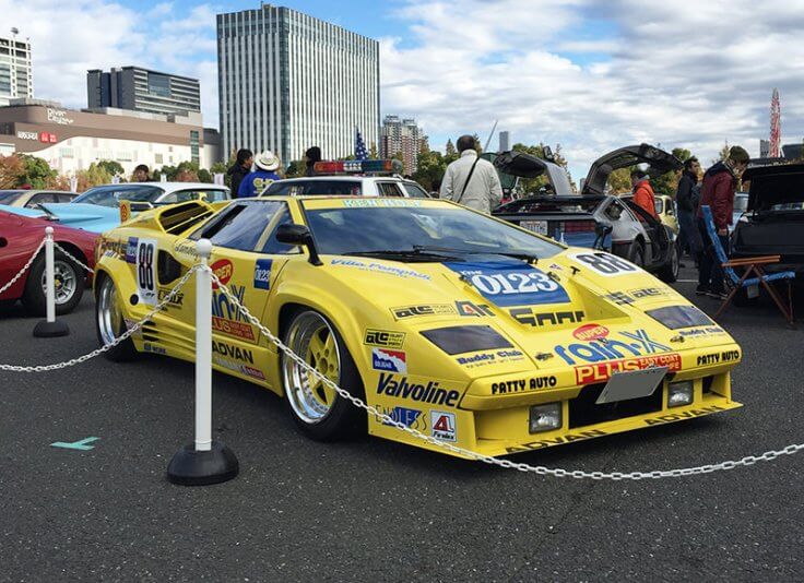 レインX カウンタック_お台場旧車天国