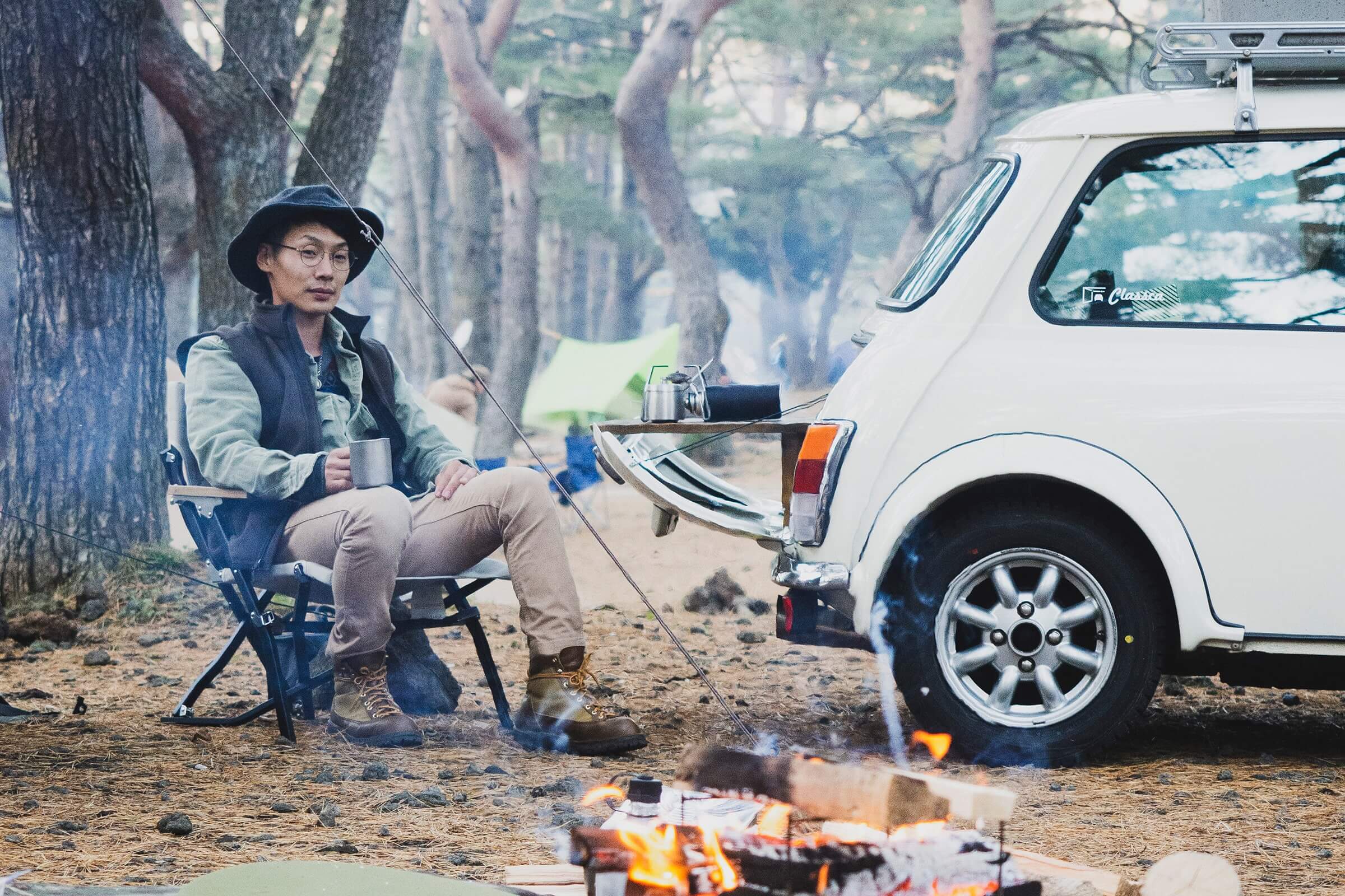 想像をカタチにする。お洒落キャンパーがローバーミニを選んだ 想像をカタチにする。お洒落キャンパーがローバーミニを選んだ